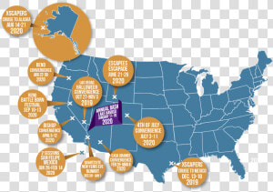 Xscapers Convergence Map   Firing Squad Usa States  HD Png Download