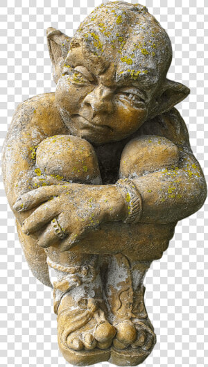 Vintage Garden Gnome Statue   Statue  HD Png Download