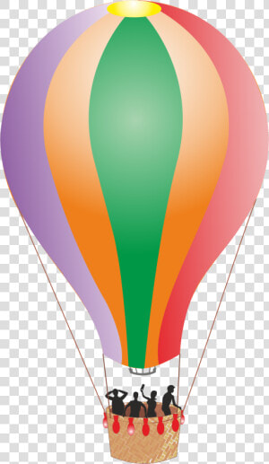 Download Air Balloon Png Clipart   Hot Air Balloon With People Clipart Png  Transparent Png