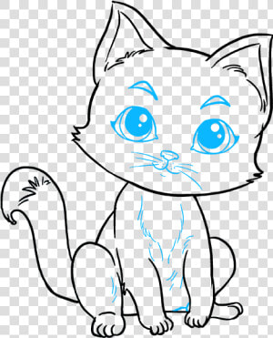 How To Draw Kitten   Kitten  HD Png Download