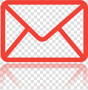 Message Clipart Mail Symbol   Transparent Background Red Email Icon  HD Png Download