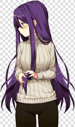 Yuri Ddlc Png   Transparent Cartoons   Yuri Doki Doki Literature Club  Png Download