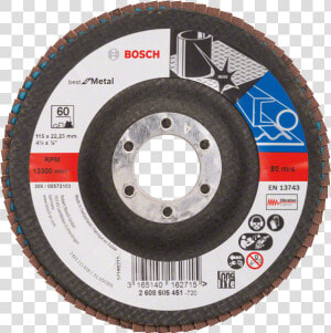 2608605451 Bo Pro U F 1   Bosch Flap Disc 4 120  HD Png Download
