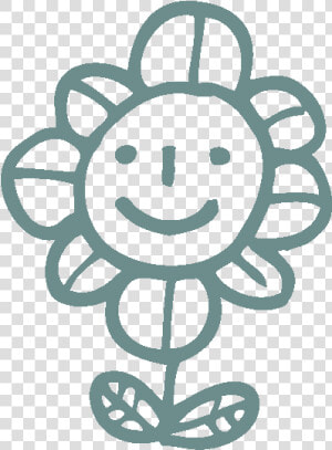 Flower Icon Paw destrian   Smiley  HD Png Download