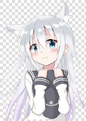 Hibiki Anime Neko   Png Download   White Anime Fox Girl  Transparent Png