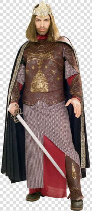 Men Deluxe Aragorn Costume Adult Lord Of The Rings   Lord Of The Rings King Costume  HD Png Download