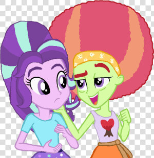 Starlight Glimmer With Afro Tree Hugger   Cartoon  HD Png Download