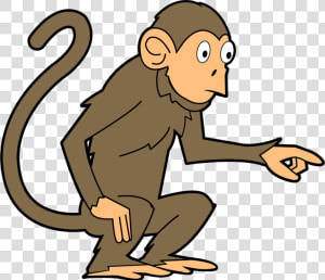 Animals » Apes Monkeys » Monkey Pointing   Monkey Clipart  HD Png Download