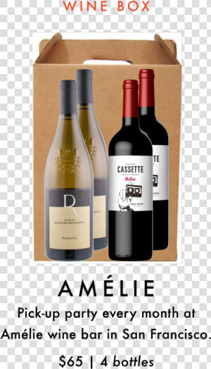 Box Home La Cave X Amelie Wine Club  HD Png Download