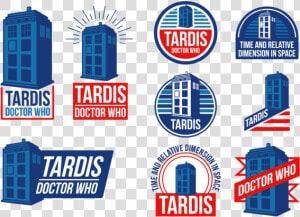 Police Box Tardis Vector Labels   Tardis Vector  HD Png Download