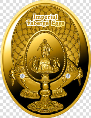 Resurrection Egg Gold Coin In Wooden Case   Emblem  HD Png Download