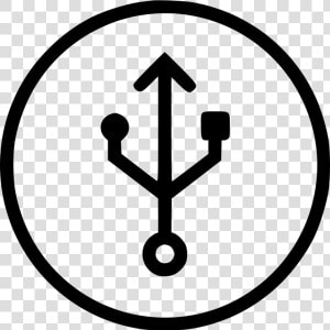 Usb Icon Circle   Info Button Icon Ios  HD Png Download