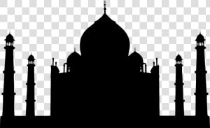 Taj  Mahal  Silhouette  Mughal  India  Agra  Indian   Taj Mahal Silhouette Png  Transparent Png