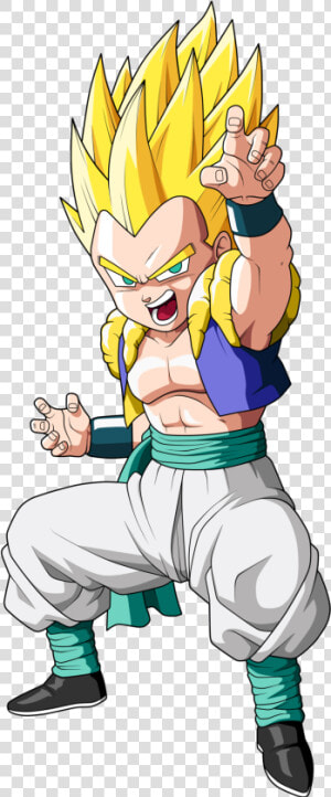 Gotenks Png   Gotenks Png   Trunks Et Goten En Fusion  Transparent Png