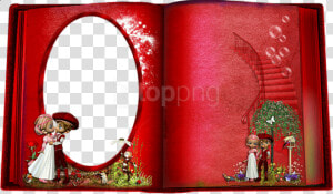 Free Png Best Stock Photos Red Book Love Transparent   Wedding Album Photo Frame  Png Download