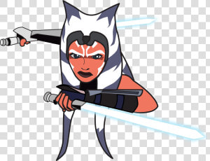 Ahsokatano Blueglow   Lightsaber  HD Png Download