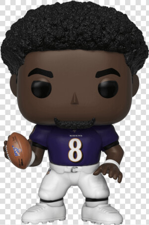 Nfl Ravens Lamar Jackson Pop Vinyl Figure   Lamar Jackson Funko Pop  HD Png Download
