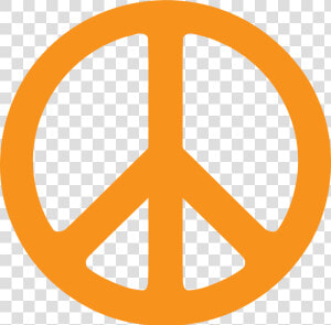 Peace Symbol Transparent   Orange Peace Sign  HD Png Download