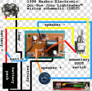 Hasbro Lightsaber Sound Board Wiring  HD Png Download