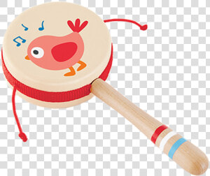 Hape New Live Baby Rattle Wooden Hand Drum Children   Wooden 6 Months Baby Toys  HD Png Download