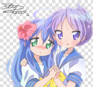 Transparent Lucky Star Konata Png   Lucky Star Konota X Kagami  Png Download