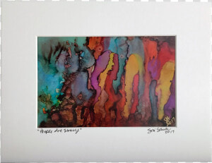 People Are Strange Matted   Painting  HD Png Download