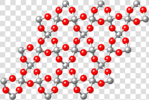 Silicon Dioxide Ball And Stick Model  HD Png Download