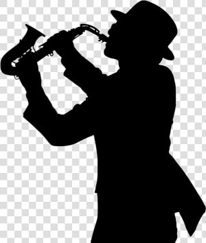 Silhouette At Getdrawings Com Free For Personal   Saxophone Player Clip Art  HD Png Download