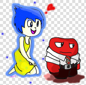 Inside Out Joy And Anger Draw   Inside Out Anger Happy  HD Png Download