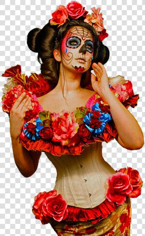 Mujer Catrina Png   Women Day Of The Dead Costume  Transparent Png