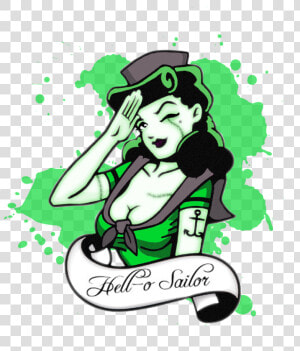 Sailor Clipart Pin Up   Hello Sailor Vector Png  Transparent Png