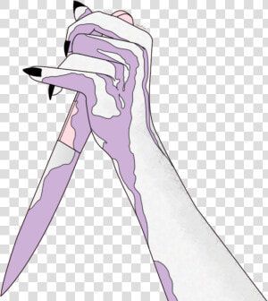 Knife Hand Grunge Anime Manga Aesthetic Tumblr Creepy   Girl With Knife Drawing  HD Png Download