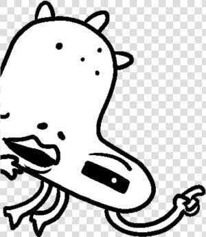 Undertale White Face Black Black And White Mammal Nose   Jerry Undertale Png  Transparent Png