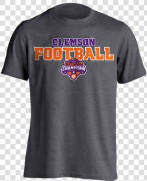 National Championship Football T shirt Dark Heather   Active Shirt  HD Png Download