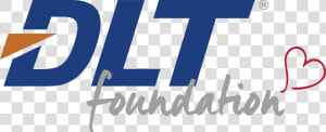 Blue And Orange Logo For The Dlt Foundation   Graphic Design  HD Png Download