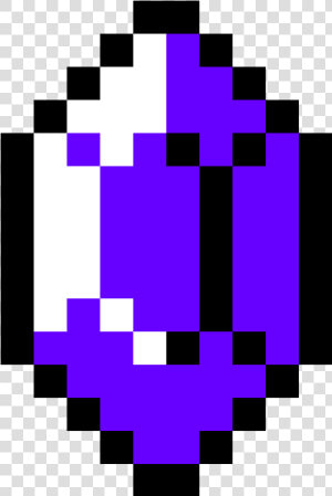 Pixel Art Zelda Rupee  HD Png Download