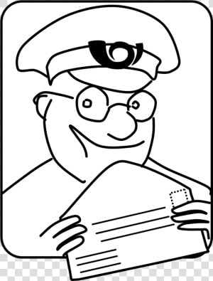 Dibujo Del Cartero Para Colorear  HD Png Download