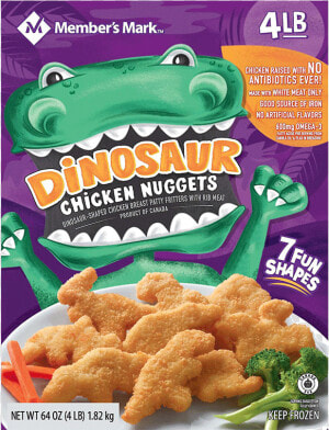 Member  39 s Mark Dinosaur Chicken Nuggets  HD Png Download
