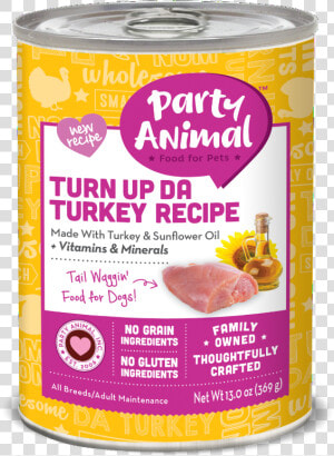 Party Animal Dog Canned  HD Png Download