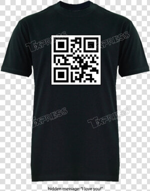 Shirt Qr Codes Hidden Special Message Black   Gucci T Shirt Mens Uk  HD Png Download