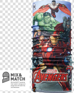 Superheroes Avengers Assemble  classic Jnr Polar Buff    Avengers Buff  HD Png Download