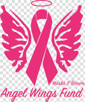 Angel Wings Fund   Breast Cancer Angel Png  Transparent Png