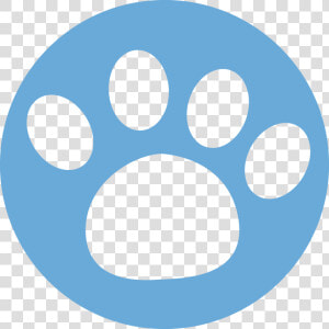 Blue Paw In Circle   Png Download   Blue Paw Circle  Transparent Png