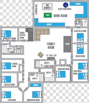 Family Reunion Lodge Floor Plan  HD Png Download