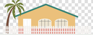 Transparent Palm Tree Icon Png   House With Palm Tree Clip Art  Png Download