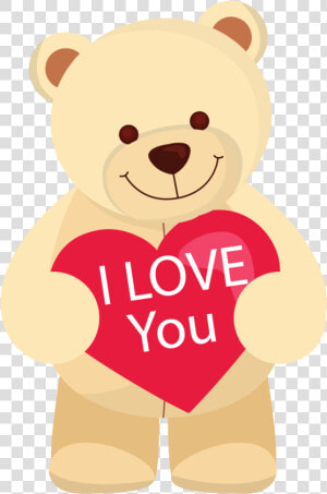Teddy Bear Clipart Png Image   Love You Teddy Bear Cartoon  Transparent Png