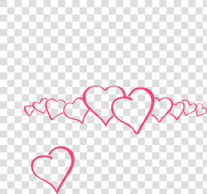 Wedding Banner Clip Art   Png Download   Valentines Day Hearts In A Row  Transparent Png