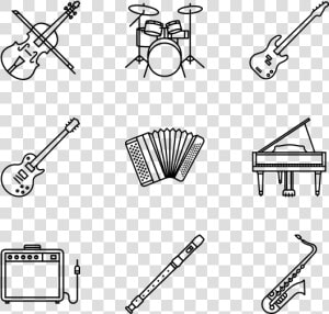Orchestra Drawing Small   Music Instrument Icon Png  Transparent Png