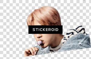 Bts Jimin Having Lollypop   Jimin  HD Png Download