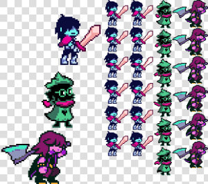 Deltarune Susie Sprite Sheet  HD Png Download